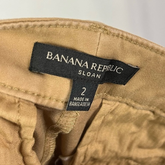 Banana Republic Sloan Classic Camel Brown Comfort Stretch Chino Pants 2 - Picture 5 of 5